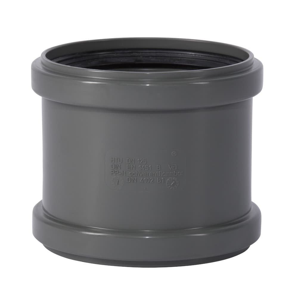 Rohrverbinder HT Rohrverbinder, Überschiebmuffe DN125, Hausentwässerung