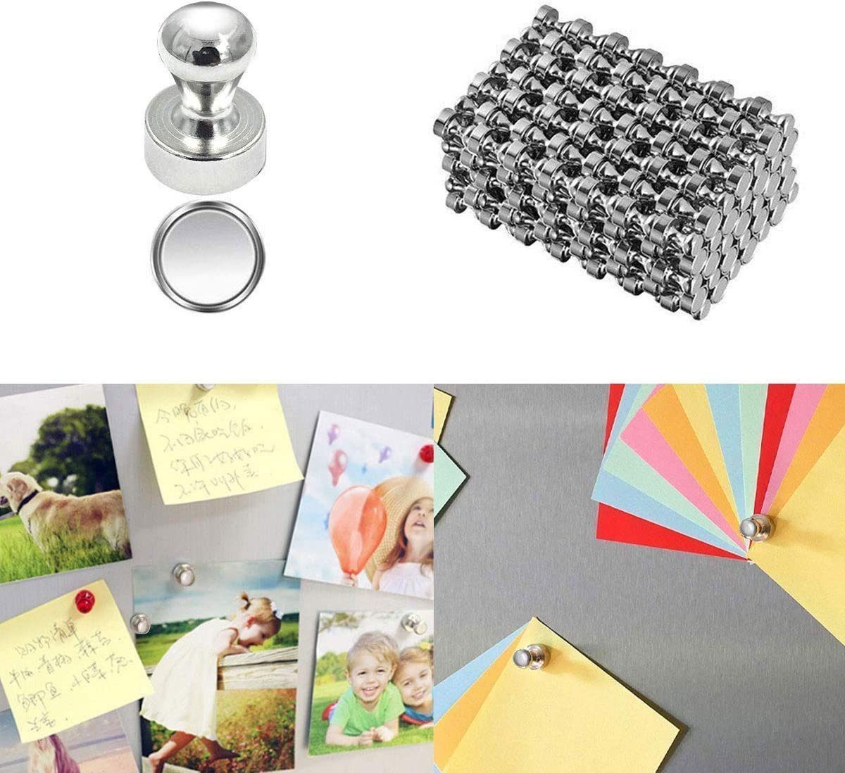 FELIXLEO Magnet Magnet Magnet Neodym Magnet Extra Stark 24 Stück Kegelmagnete (60-St) – Bild 2 von 5