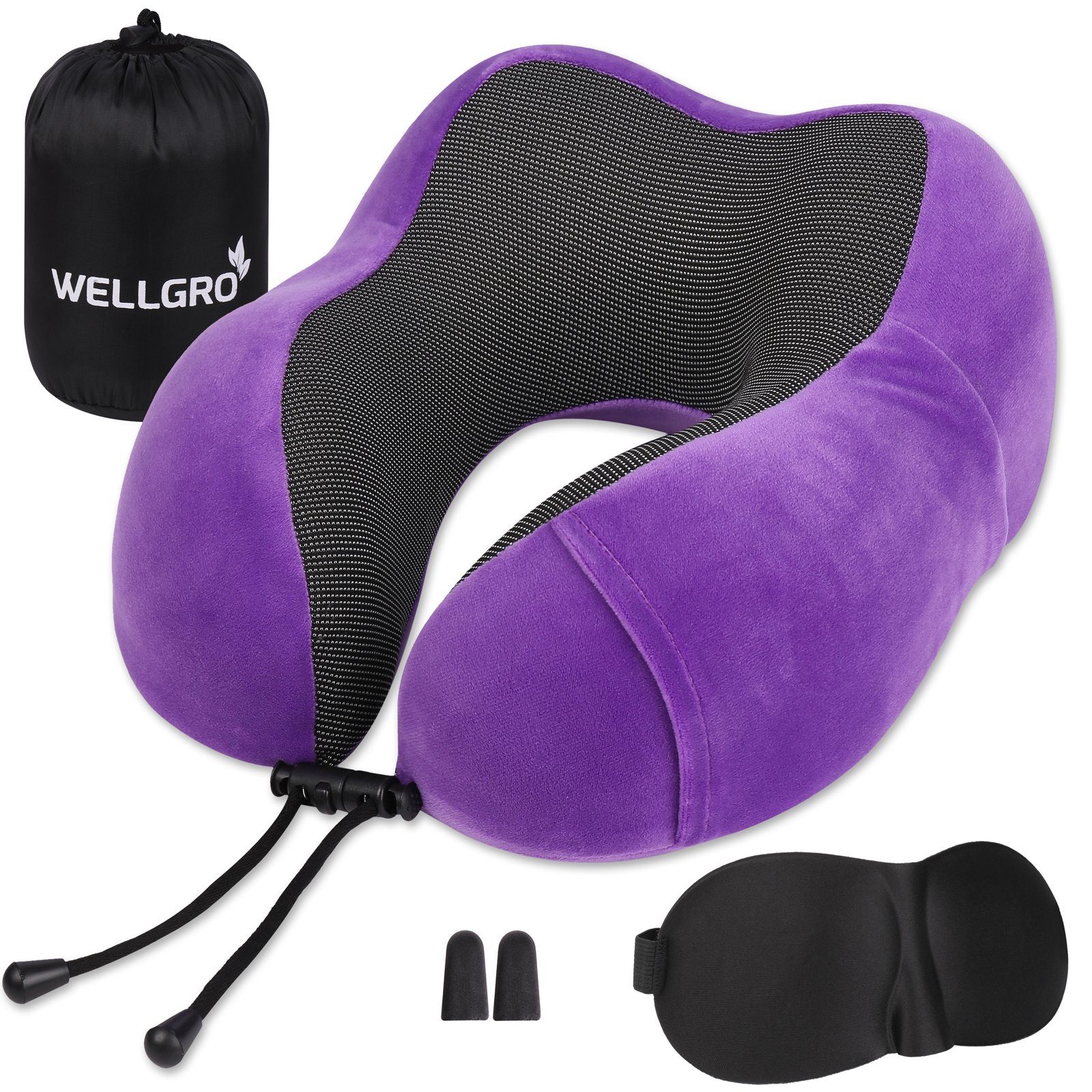 Nackenkissen Nackenkissen mit Schlafmaske und Ohrstöpsel