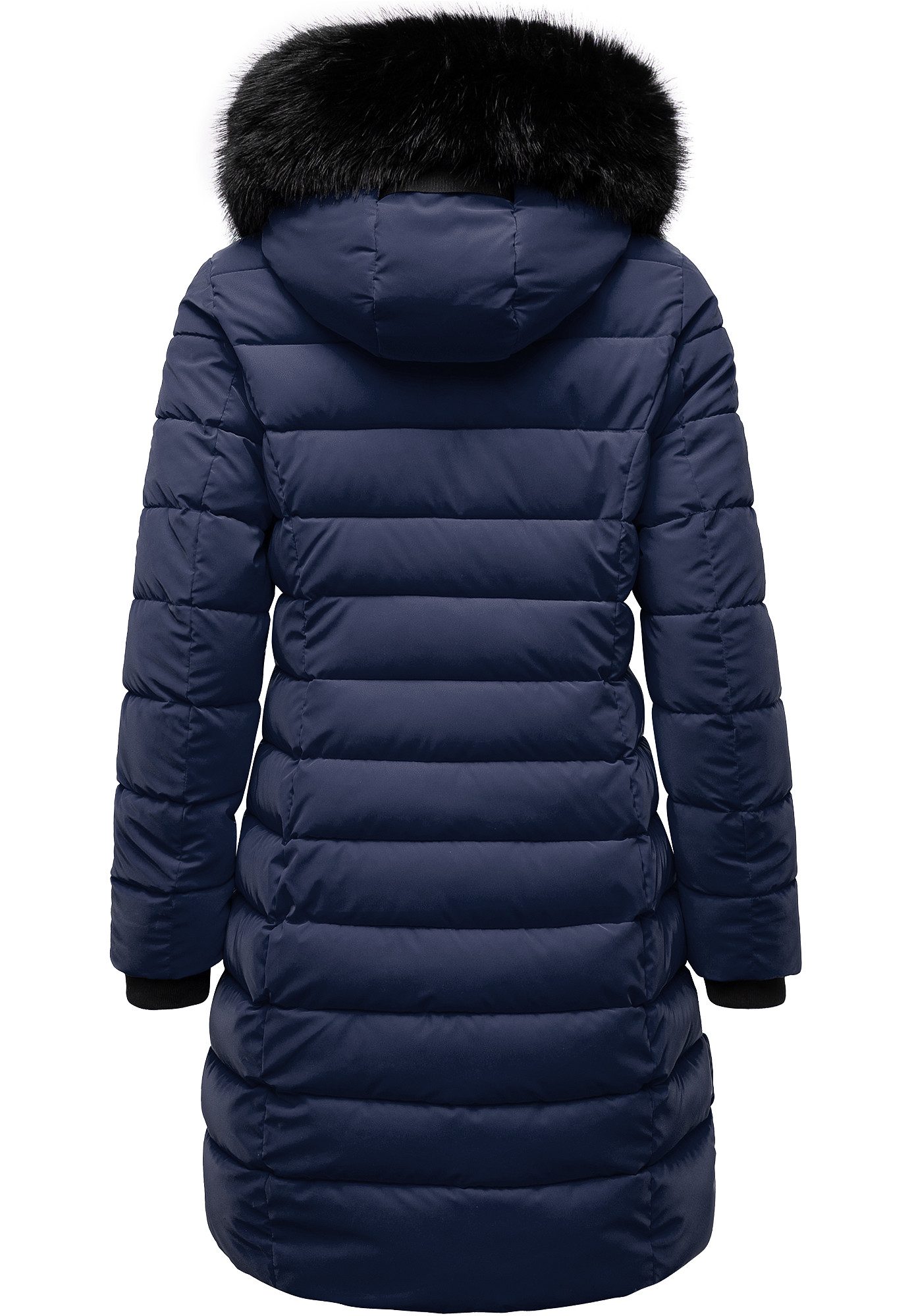 REPUBLIX Winterjacke ZOE Damen Gefütterte Dicke Glanz Winter Jacke Mantel Parka mit Kapuze