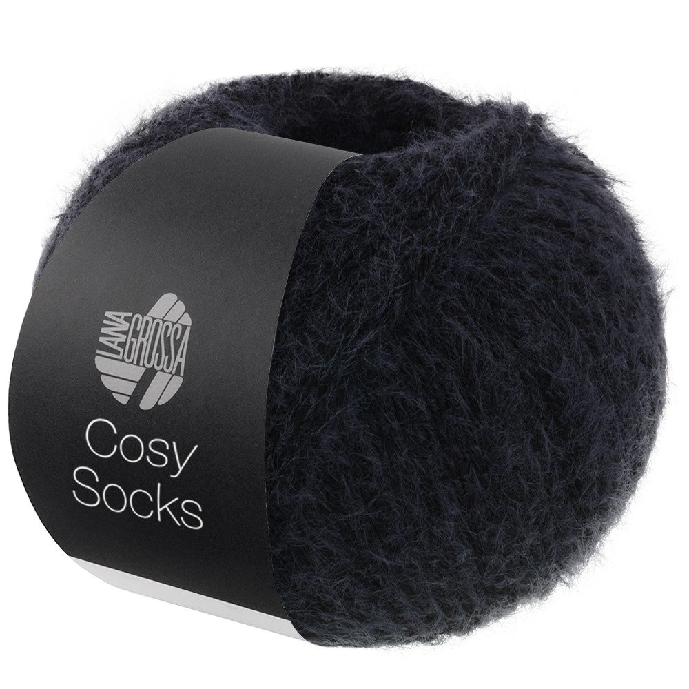 LANA GROSSA Meilenweit 100 g COSY SOCKS Häkelwolle, 420 m (Flauschige Sockenwolle mit Merinowolle, waschmaschinenfest), 100 g