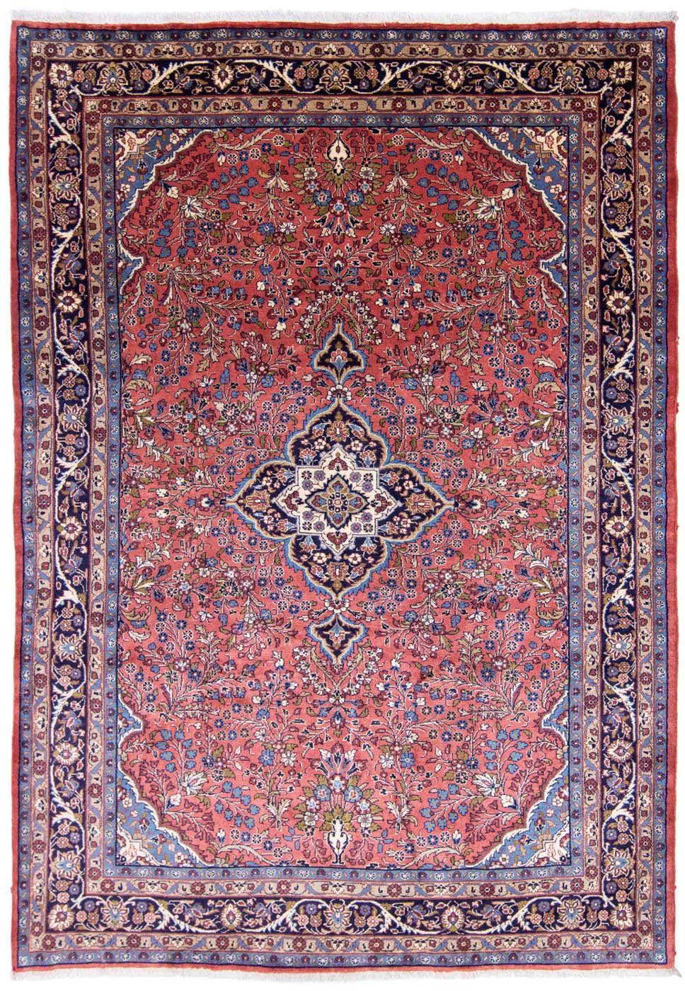 Wollteppich Mehraban Medaillon Rosso 303 x 212 cm, morgenland, rechteckig, Höhe: 10 mm, Unikat mit Zertifikat