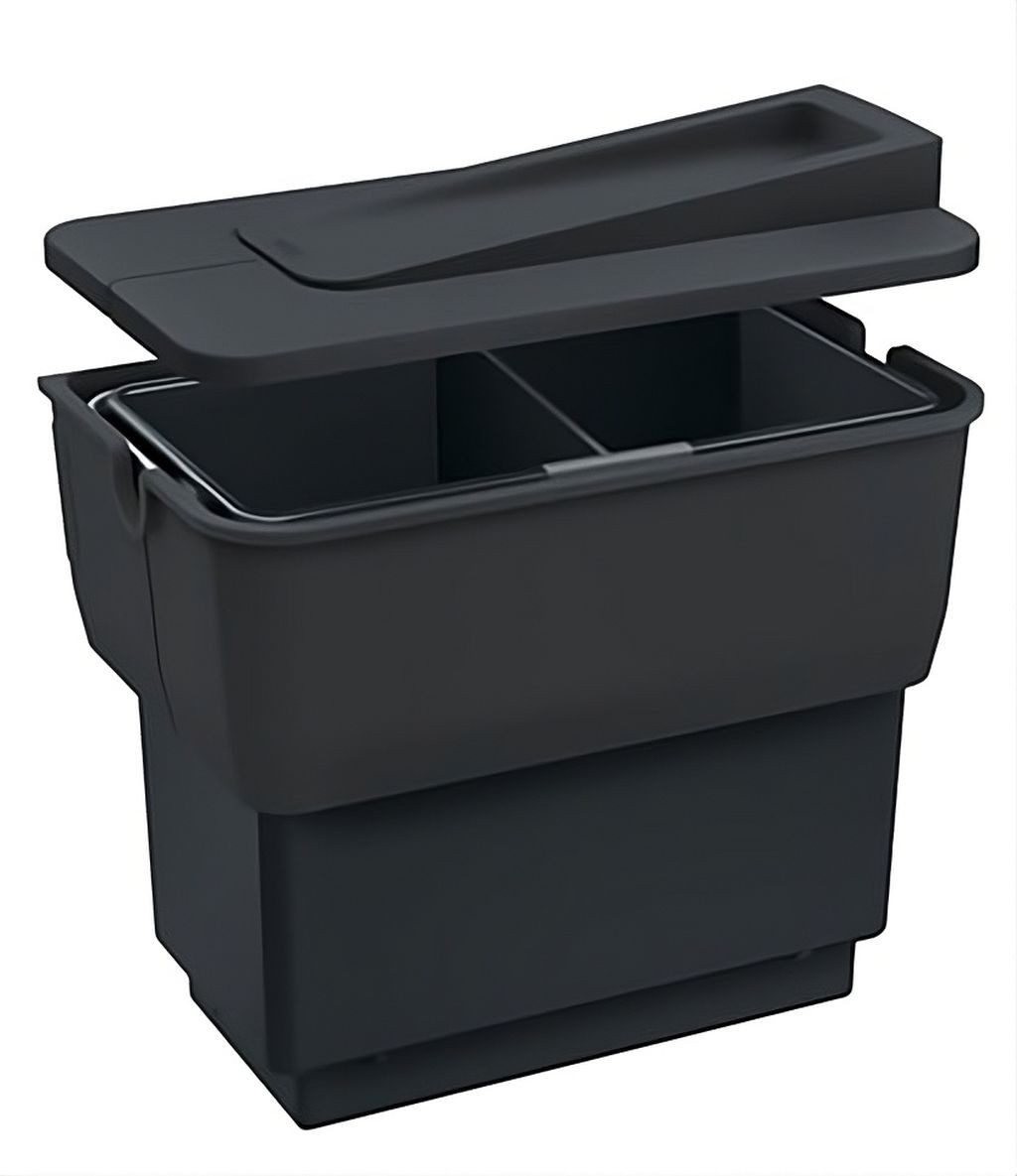 Blanco Einbaumülleimer Singolo S 14 Liter Trennwand für 45 cm Unterschrank Kunststoff Schwarz