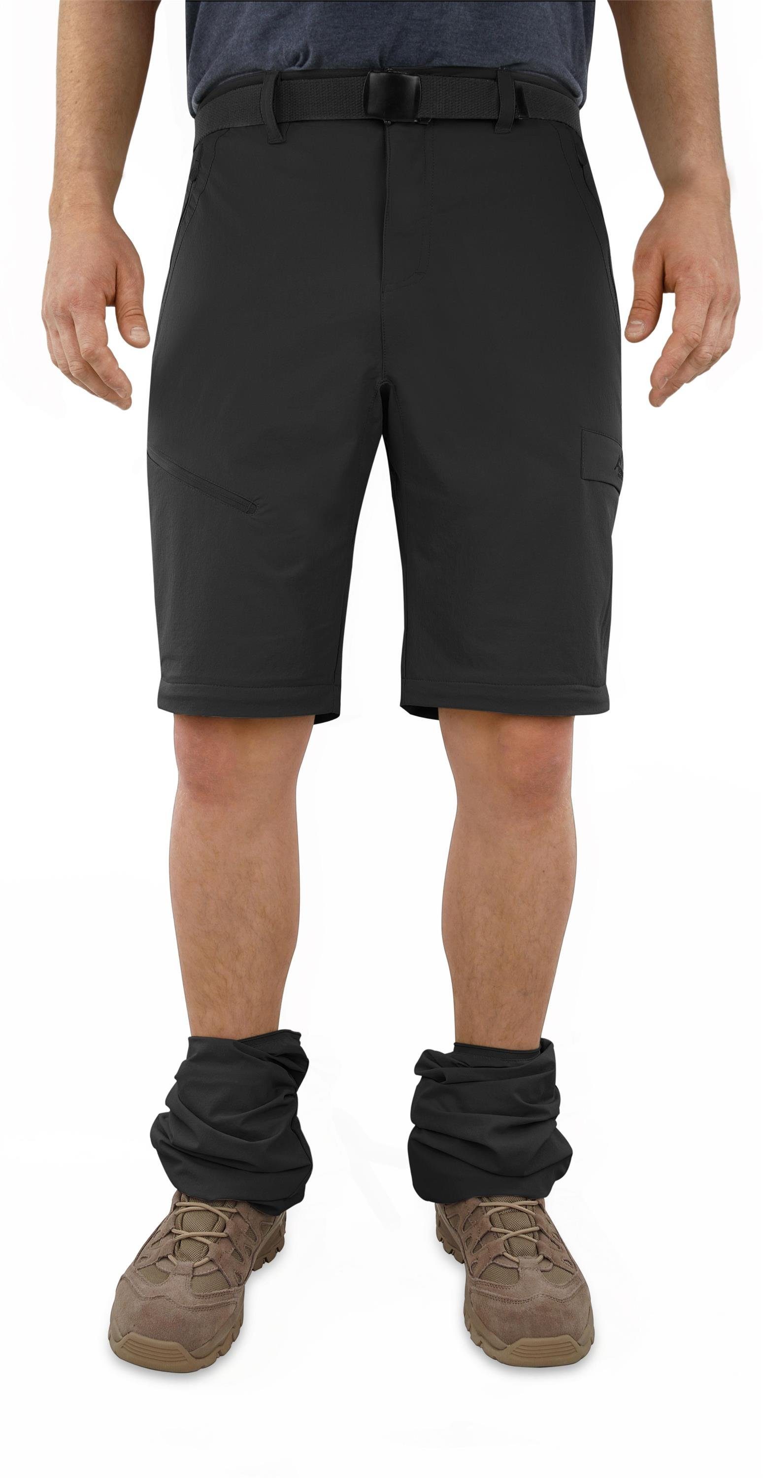 normani Zip-off-Hose Herren 2-in-1 Zip-Off Softshellhose Daventry Outdoorhose Wanderhose Sommerhose mit Sonnenschutzfaktor 50+