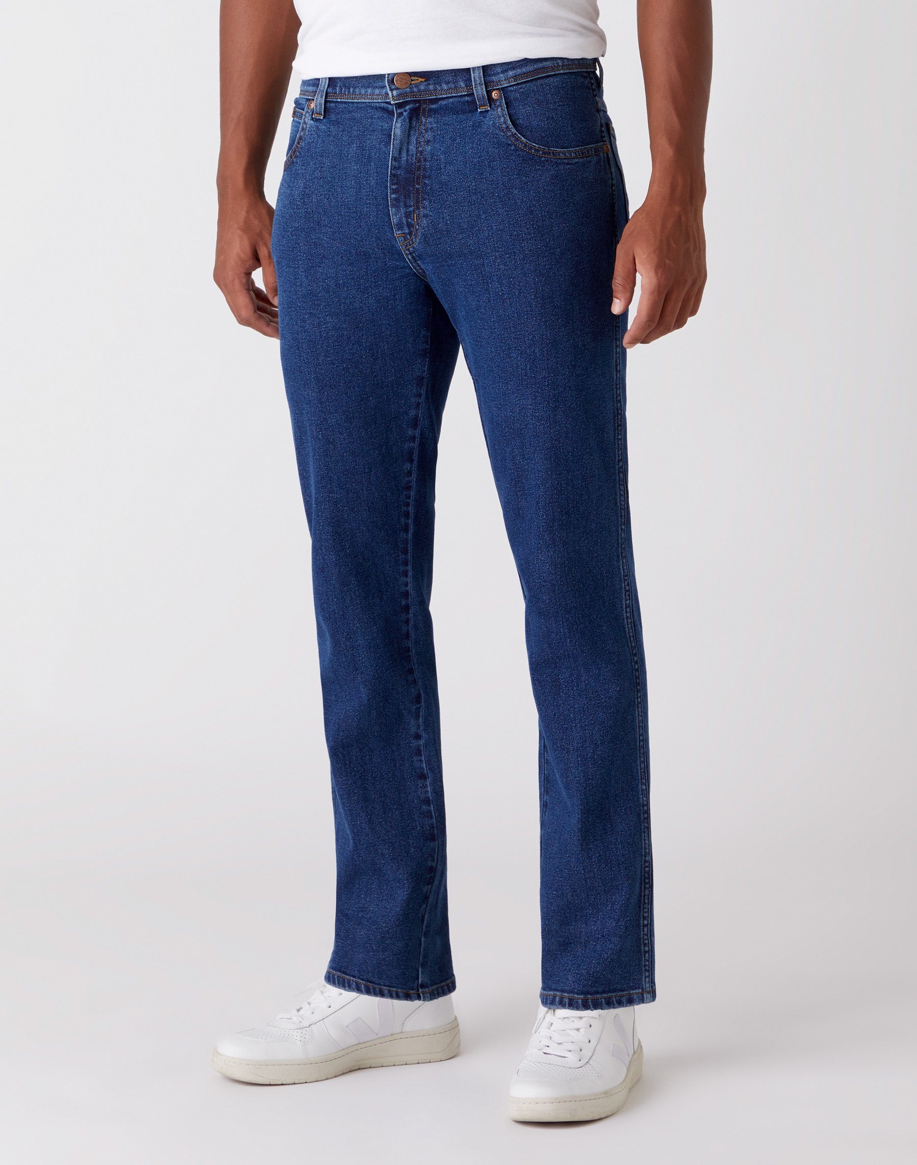 Wrangler 5-Pocket-Jeans WRANGLER TEXAS ride on indigo W121U5225 | Straight-Fit Jeans