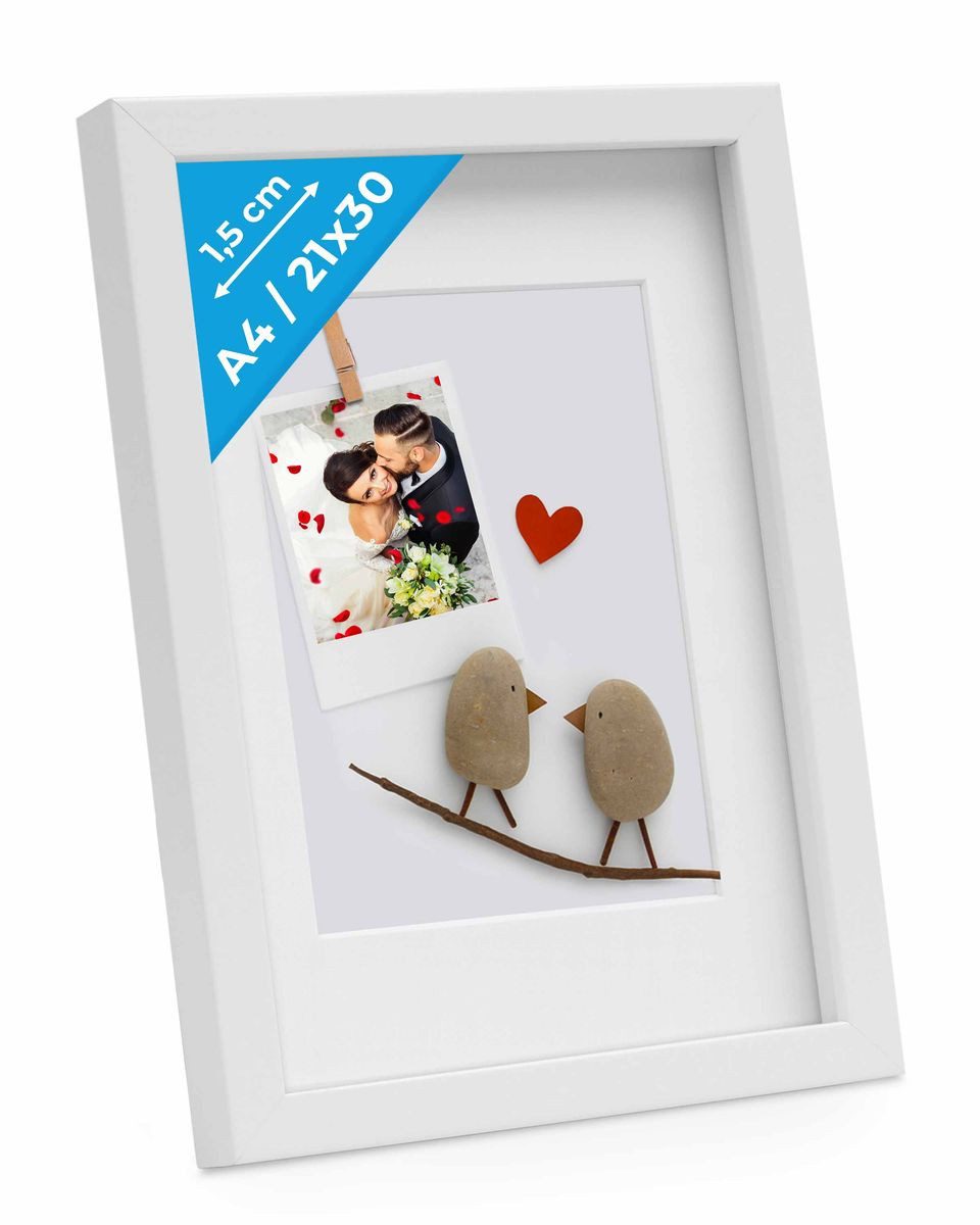 PHOTOLINI Bilderrahmen 3D-Objektrahmen zum Befüllen mit Passepartout und Gl günstig online kaufen