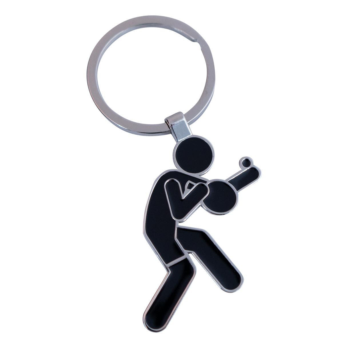 Gewo Schlüsselanhänger Player Schlüsselring Tischtennis, schwarz