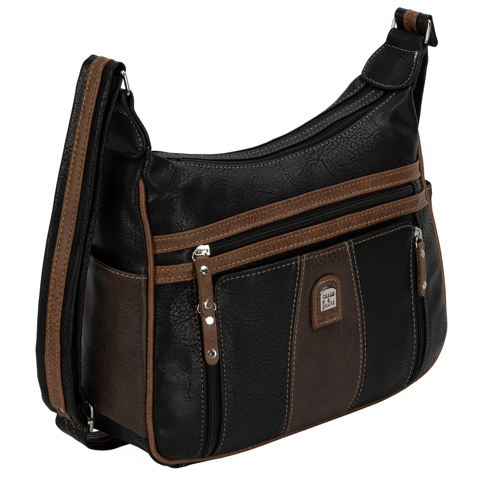 EAAKIE Umhängetasche Damen Tasche Schultertasche Umhängetasche Leder Optik Handtasche, als Schultertasche, Umhängetasche tragbar