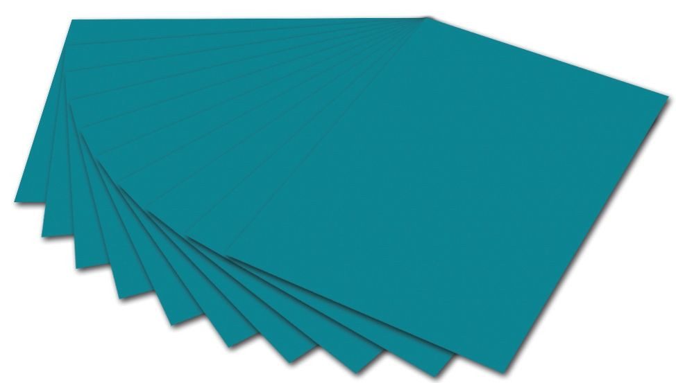 Folia Bastelkartonpapier Folia 6738 Tonpapier - 50 x 70 cm, türkis