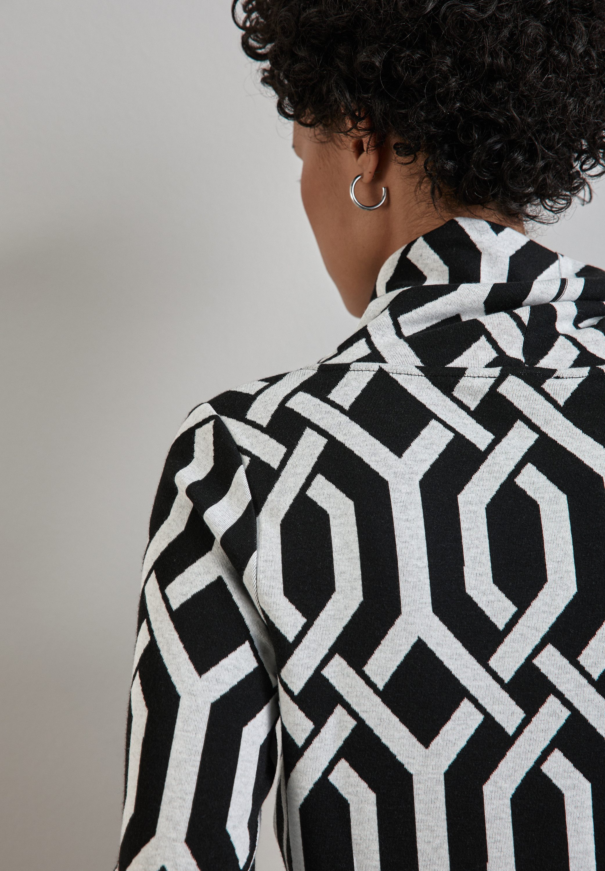 STREET ONE Langarmshirt mit Jacquard Muster günstig online kaufen