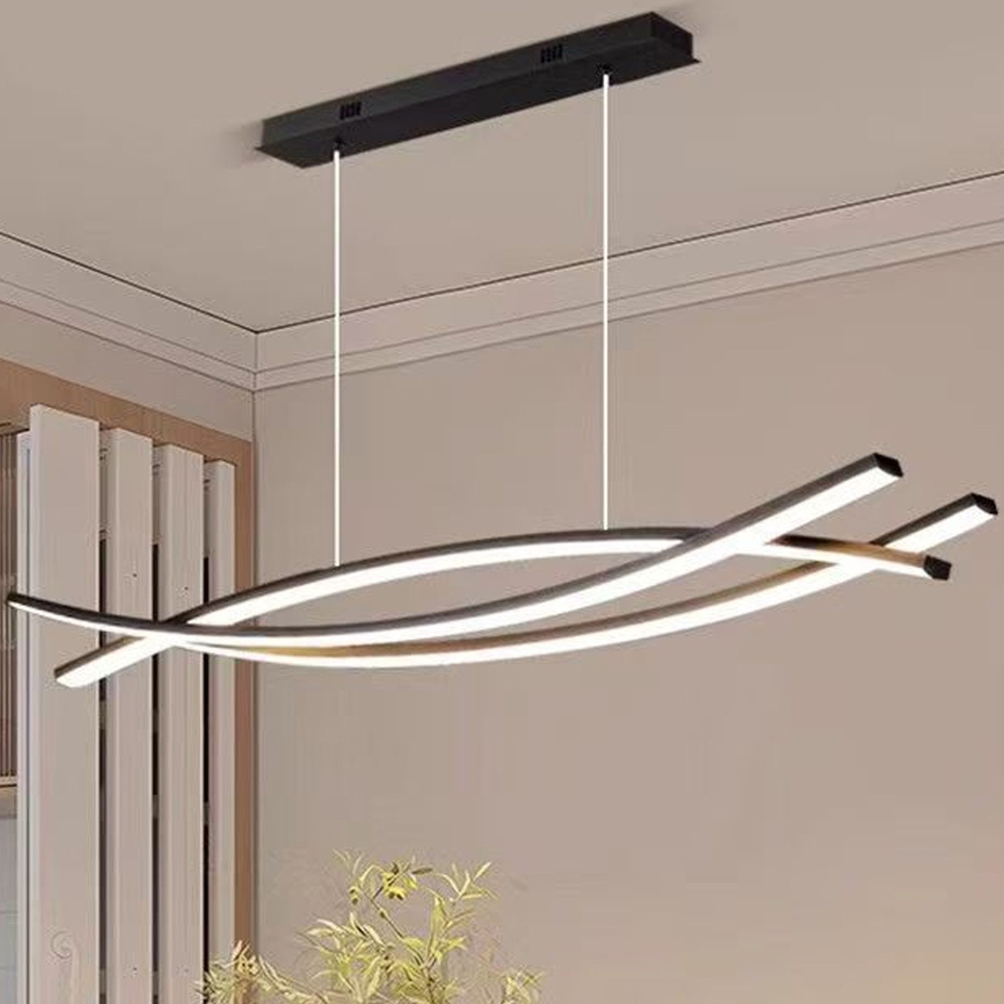 Masbekte Pendelleuchte Stufenlos Dimmbare LED Pendelleuchten günstig online kaufen