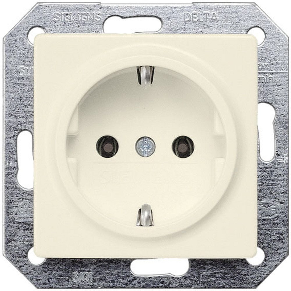 SIEMENS Steckdose Siemens Schalterprogramm Steckdose Delta Creme-Weiß 5UB1551 1 St.
