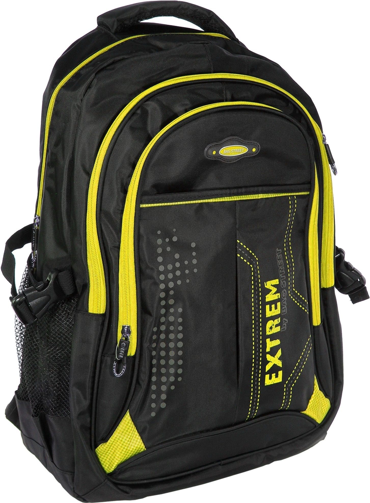 Herren Freizeitrucksack BAG ca x Sportrucksack Damen Synthetik, Freizeitrucksack, (Freizeitrucksack), schwarz, Street Bag STREET Sporttasche gelb ca. 30cm