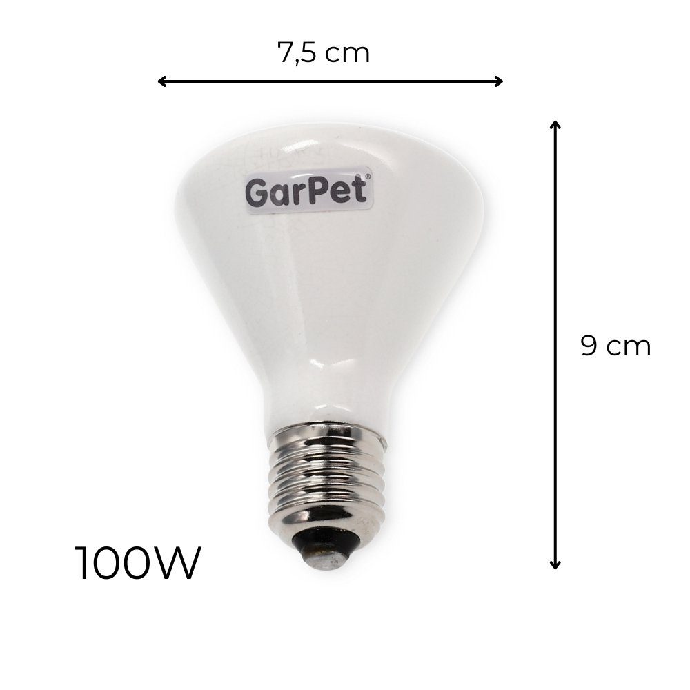 GarPet Terrarienleuchte Wärmelampe Keramik Heiz Lampe Dunkelstrahler Kerami günstig online kaufen