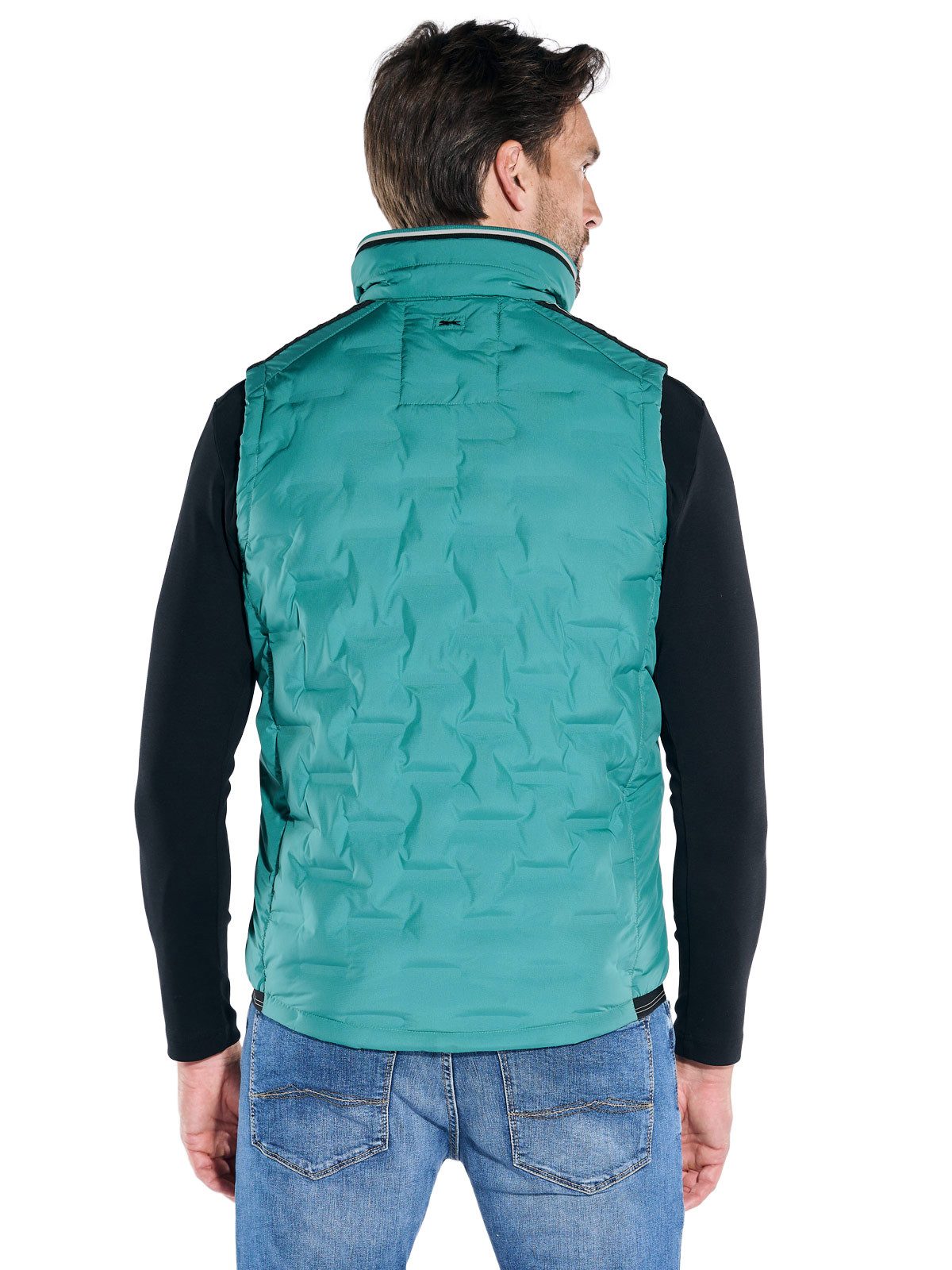 Engbers Kurzweste Herren Weste mit Sorona-Füllung, Petrolgruen