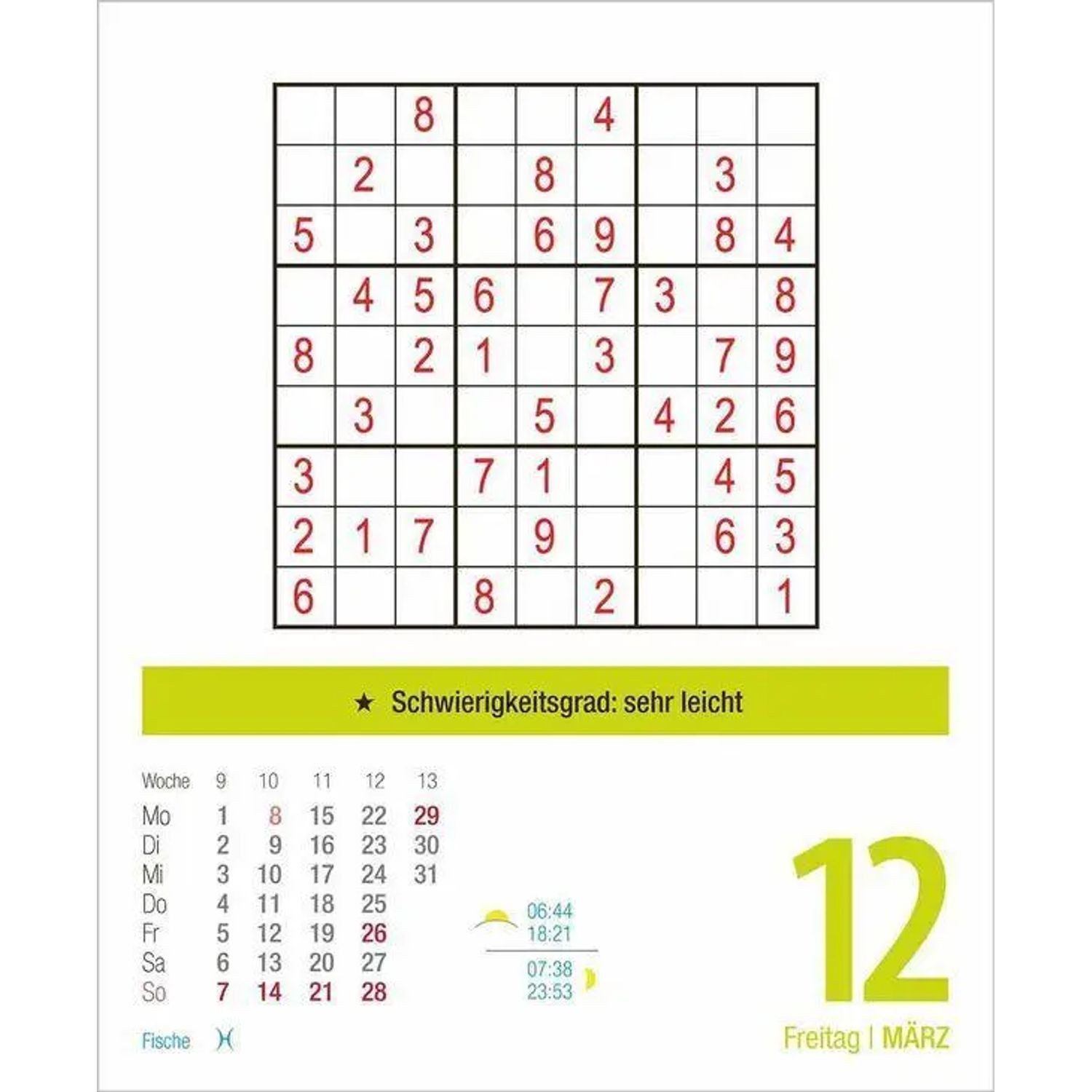 Korsch Verlag Abreißkalender Sudoku 2027 – Bild 4 von 5