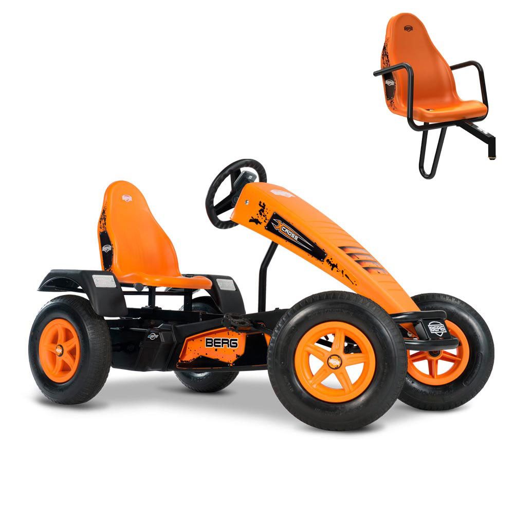 Go-Kart BERG Gokart XXL X-Cross E-Motor Hybrid orange E-BFR inkl. Soziussitz