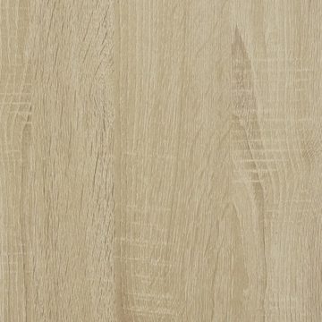 vidaXL Bett Bettgestell Sonoma-Eiche 75x190 cm Holzwerkstoff und Metall
