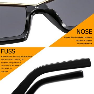 RefinedFlare Retrosonnenbrille Große modische Cat-Eye-Sonnenbrille, Unisex, geeignet für Partys usw.