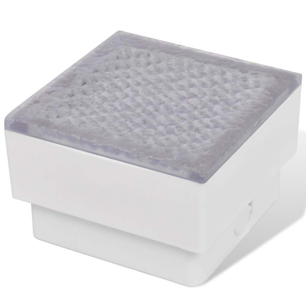 vidaXL LED Einbauleuchte 2 x LED Boden-Einbauleuchte 100 x 100 x 68 mm
