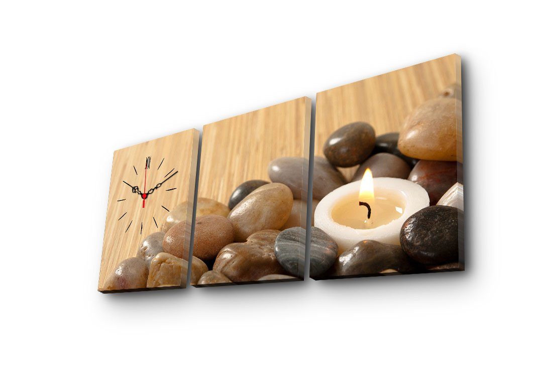 Wallity Wanduhr 100% SUEDE CANVAS, 30 x 40 cm (3 Pieces) A3612