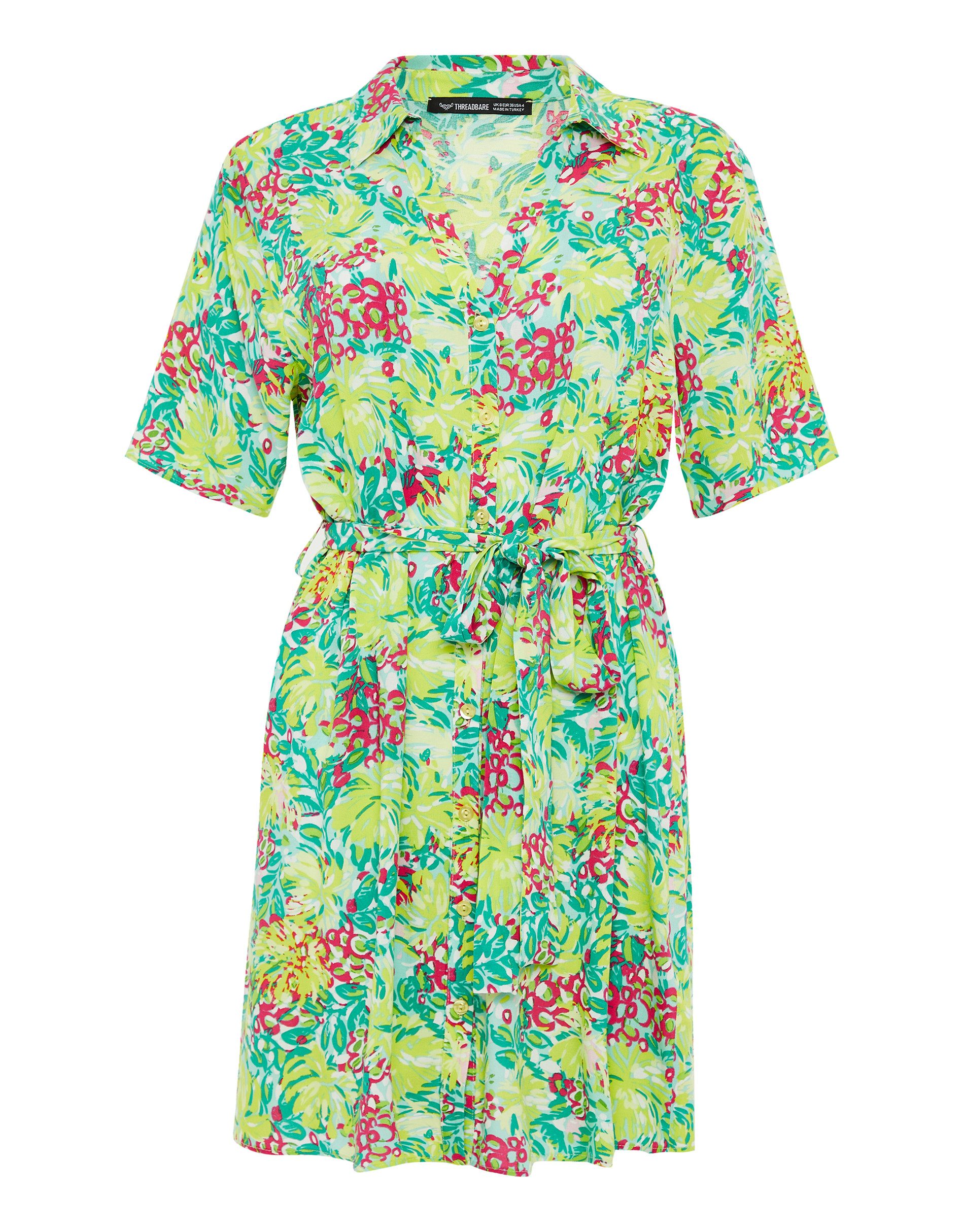 Threadbare Sommerkleid THB Tyler (1-tlg) mit farbenfrohem Allover-Muster