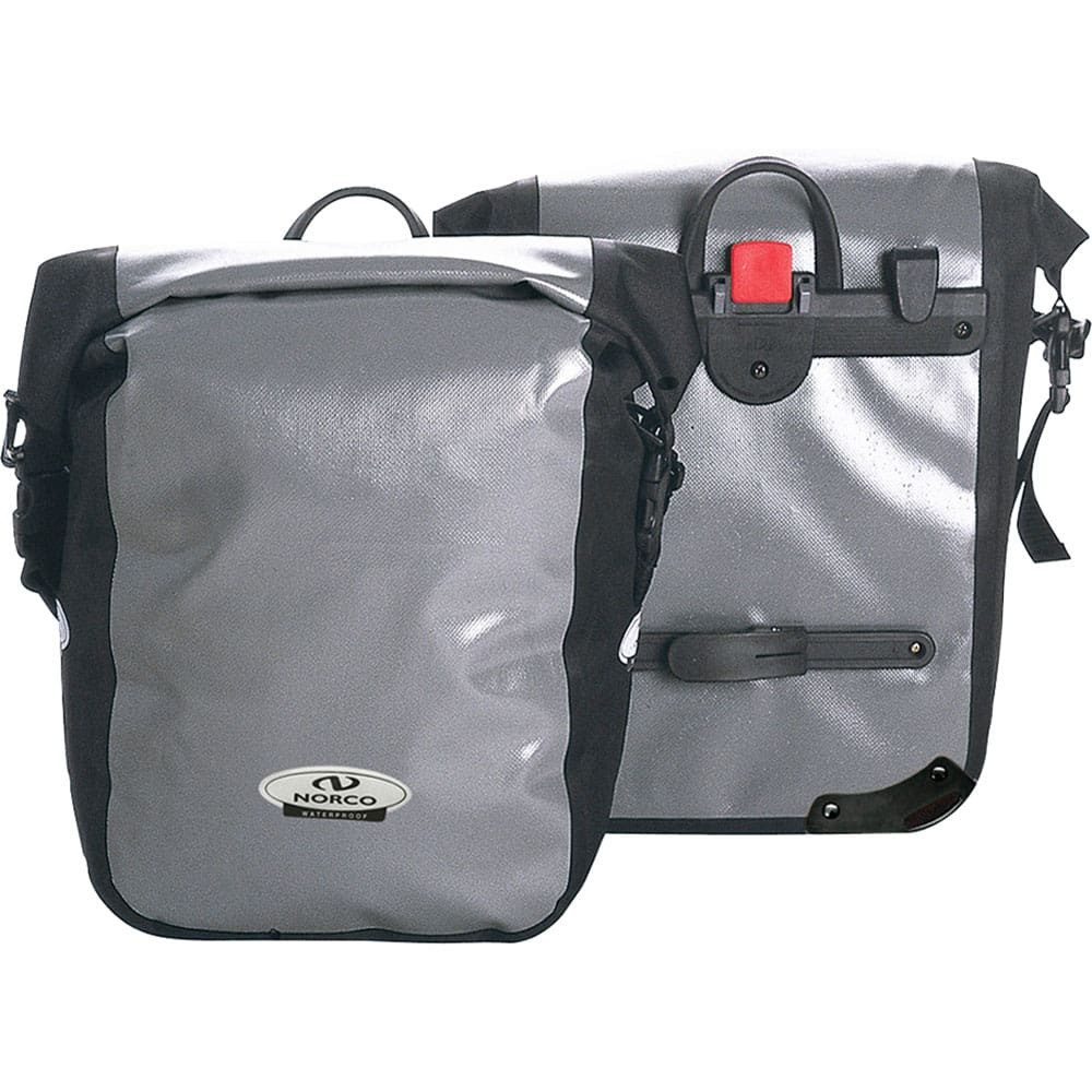 Gepäckträgertasche NORCO Einzelpacktasche Columbia Volumen 2x 15l schwarz/grau Fahrrad