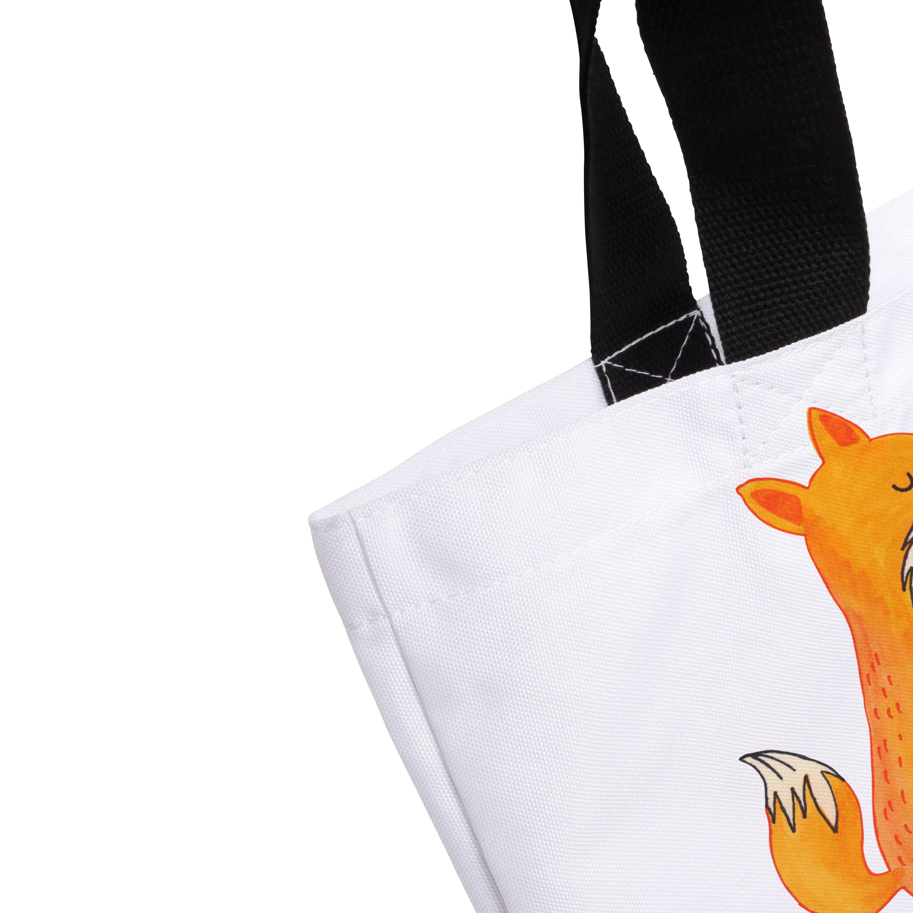 Liebe Füchse Fuchs, (1-tlg) Par Strandtasche, Mrs. Weiß - & Geschenk, Mr. Fox, Shopper Panda Tasche, -