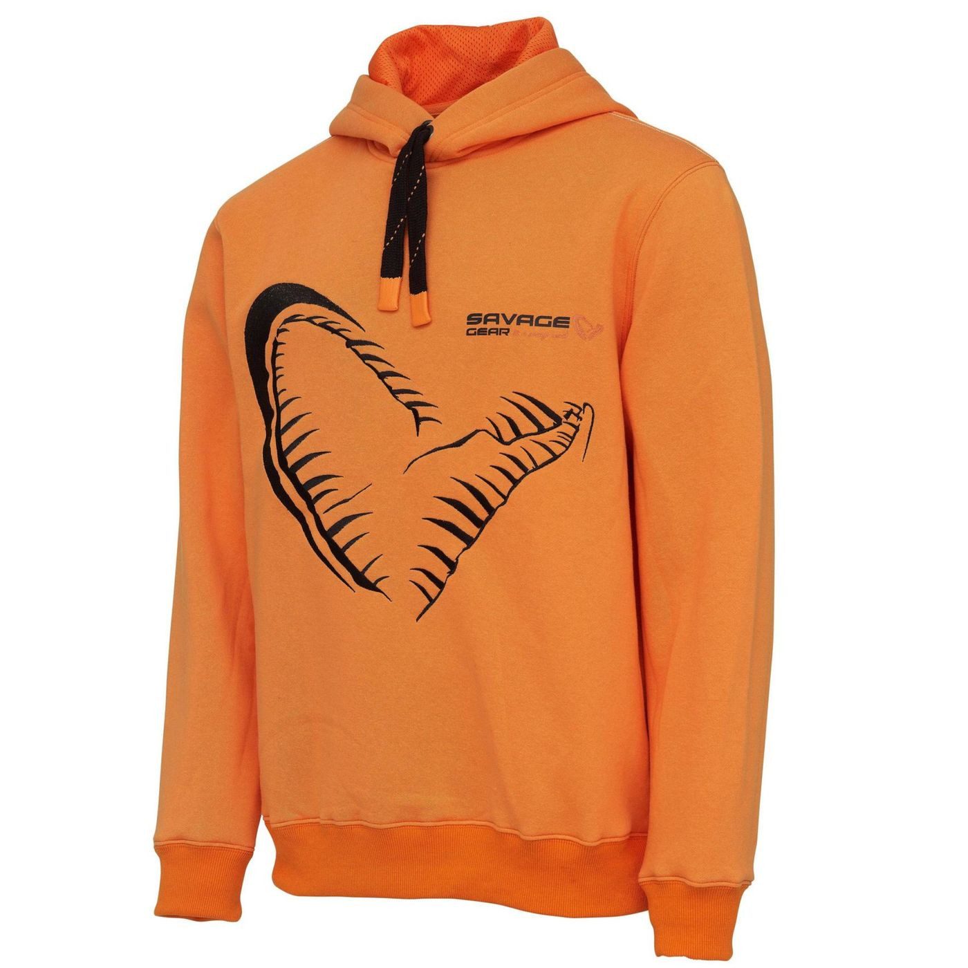 Savage Gear Kapuzenpullover Savage Gear Mega Jaw Hoodie Sun Orange - Angelpullover