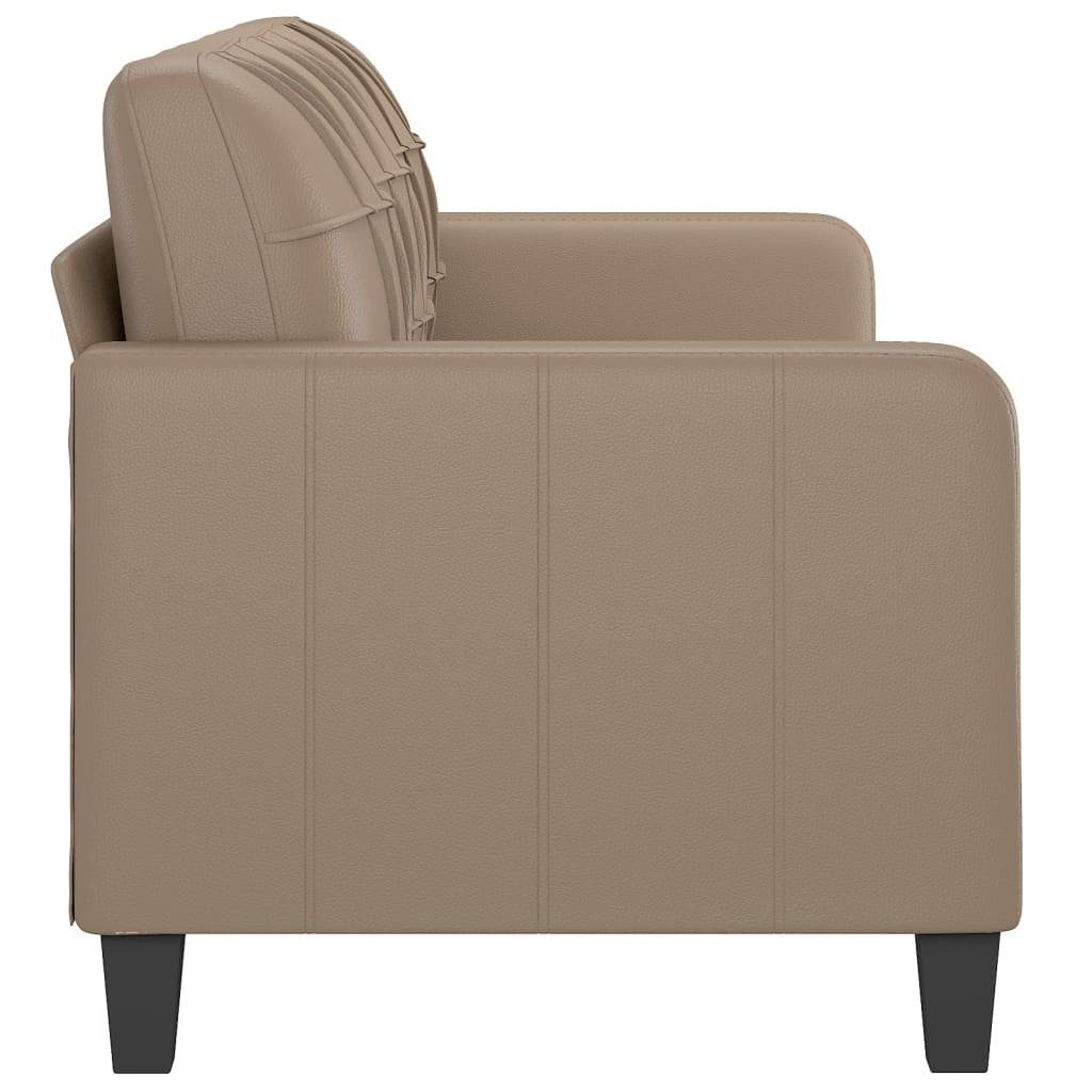 Kunstleder 180 vidaXL 3-Sitzer Cappuccino-Braun Möbel Couch Sofa cm Sofa