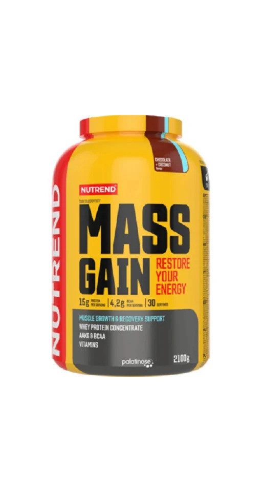NUTREND Mass Gain 2100g - Schoko Cocos Pulver, 2100 g, Pulver