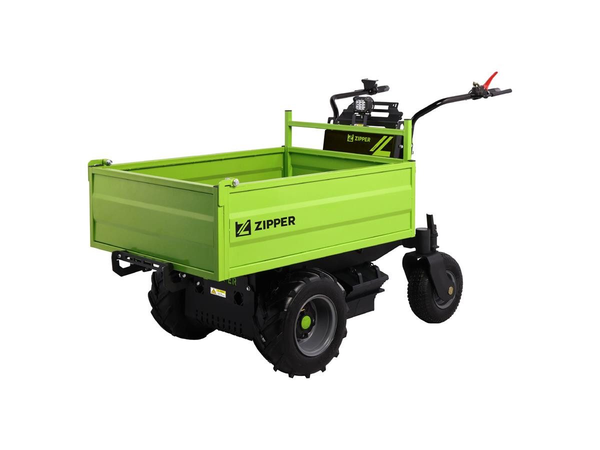 ZIPPER Dumper ZI-ED600, 220 l, Set, inkl. Batterie und Ladegerät, 600 kg Traglast, 200 l Fassungsvermögen