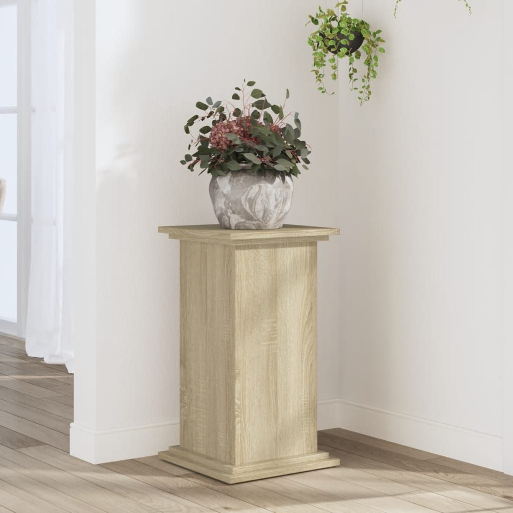 vidaXL Blumenständer Pflanzenständer Sonoma-Eiche 33x33x60 cm Holzwerkstoff (1 St)