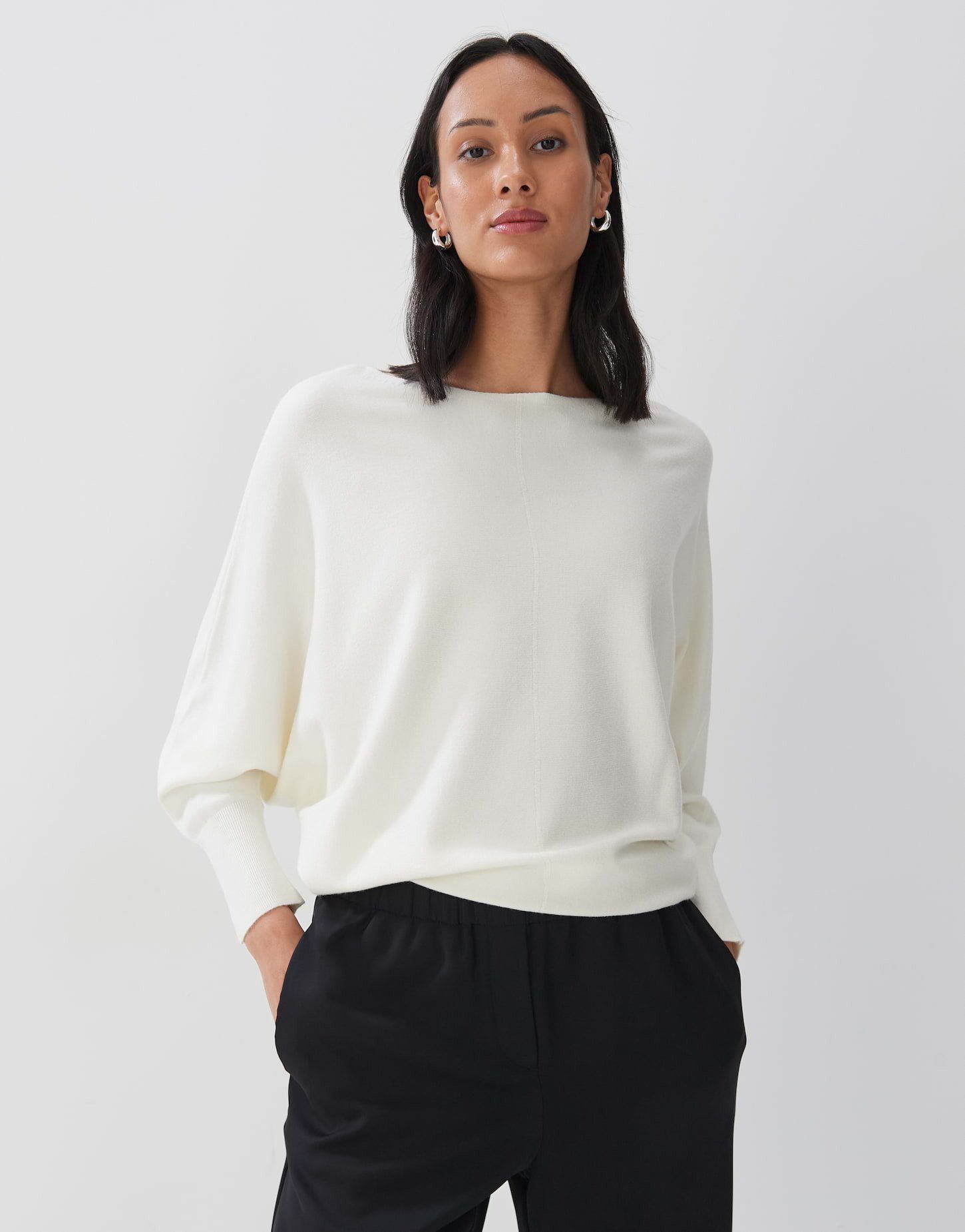 Someday Damen Pullover Aus Weichem Alpakamix - Kastiger Strick Mit Rippmuster