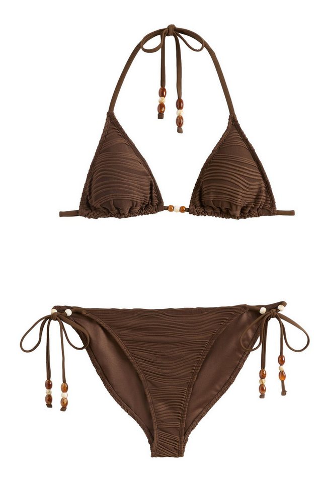 Friends Like These Triangel-Bikini Friends Like These strukturierter Bikini, Perlen (2-St)