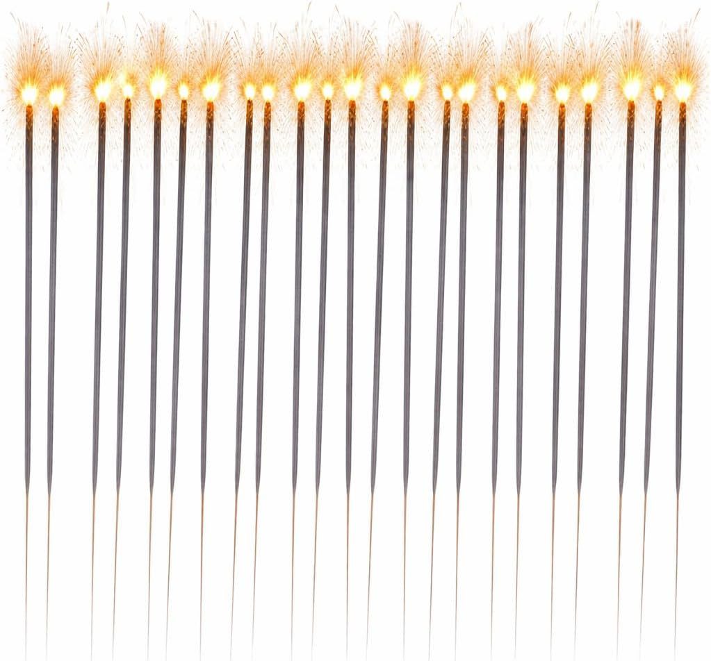 PYROHELD Geburtstagskerze 50x XXL Sternspritzer-funkelnde Wunderkerzen - Feuerwerk (Set, 250-tlg)