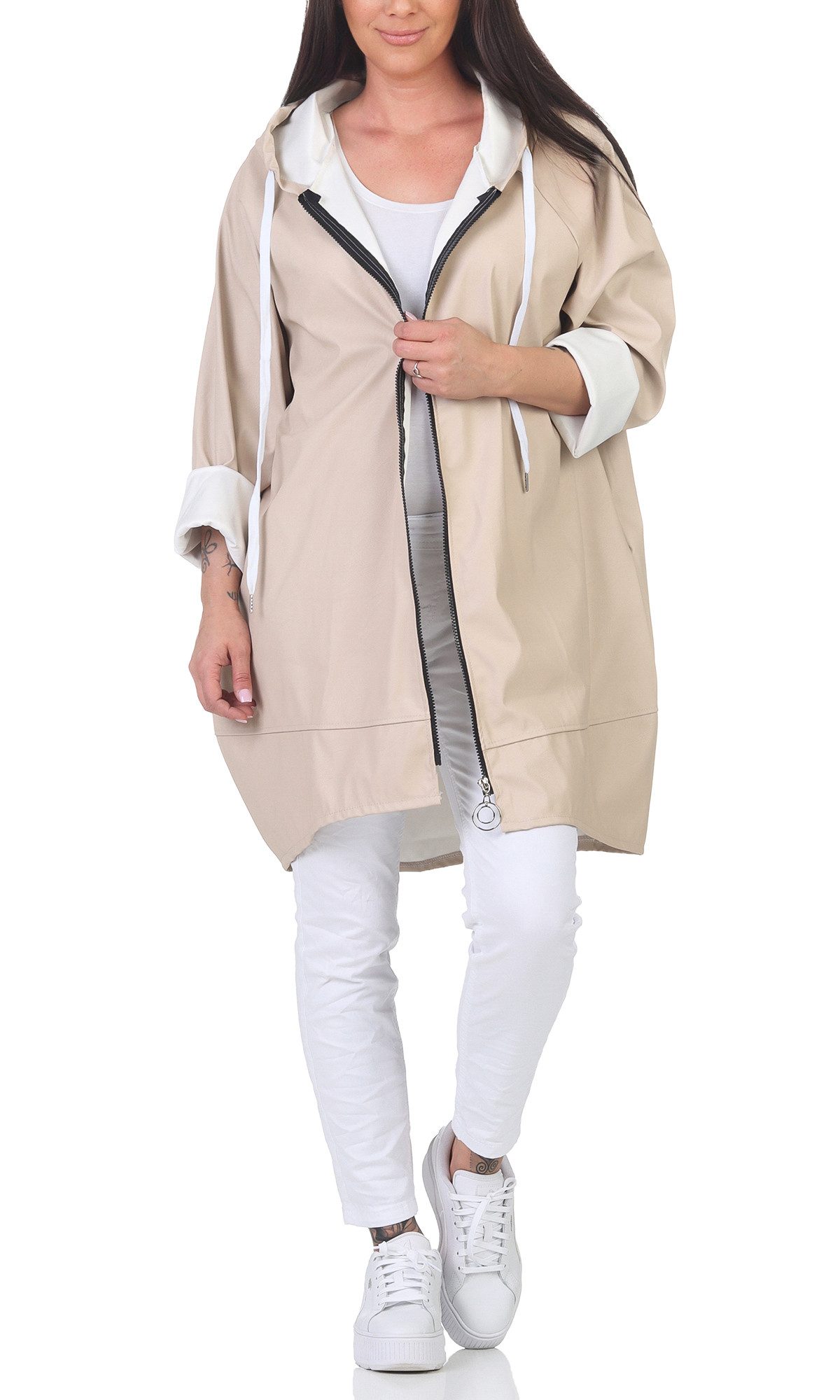 simarada Regenjacke Damen Jacke 37115 38 - 42 Beige günstig online kaufen
