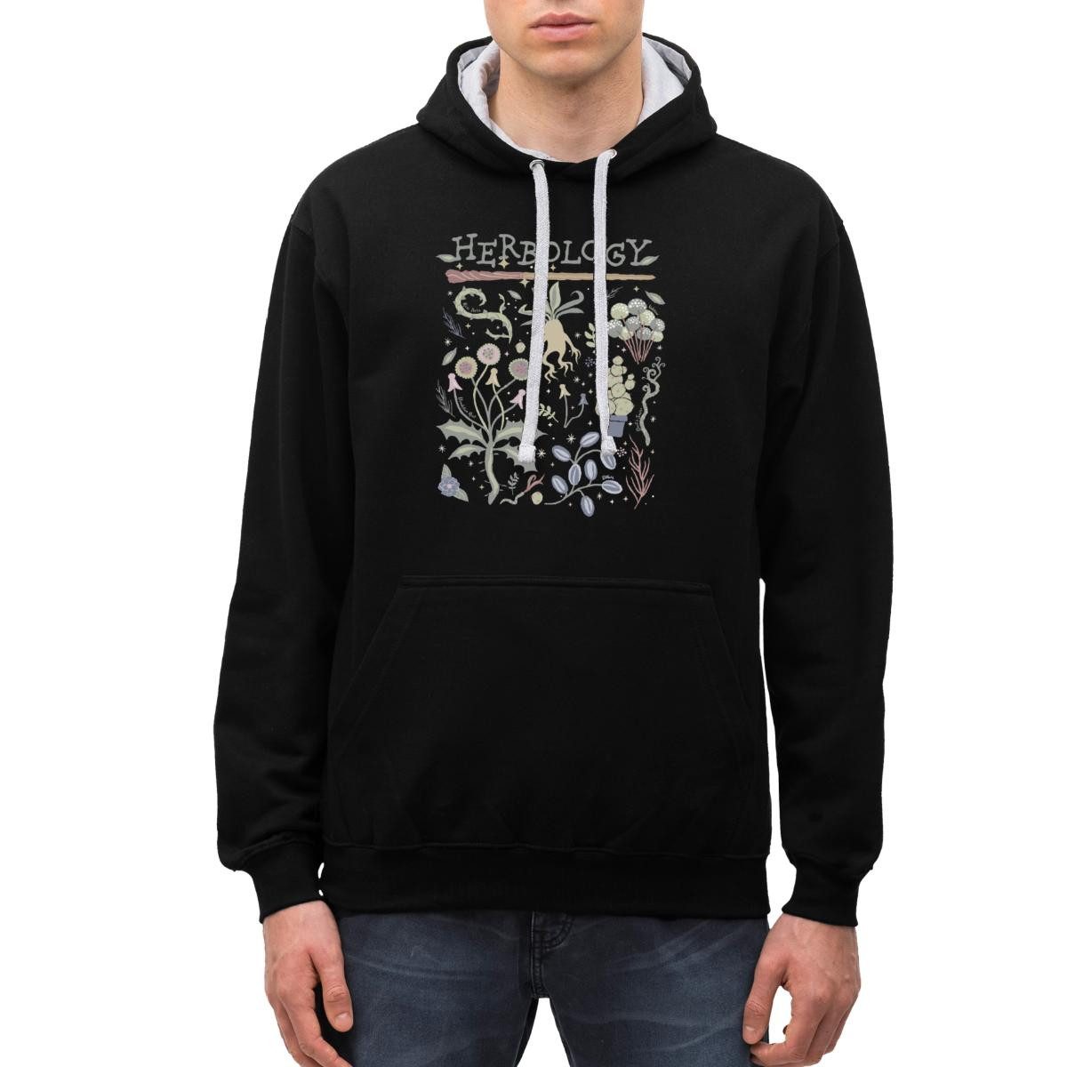 Spreadshirt Hoodie Harry Potter Herbology Botanische Kräuter Design Unisex Kontrast Hoodi (1-tlg)