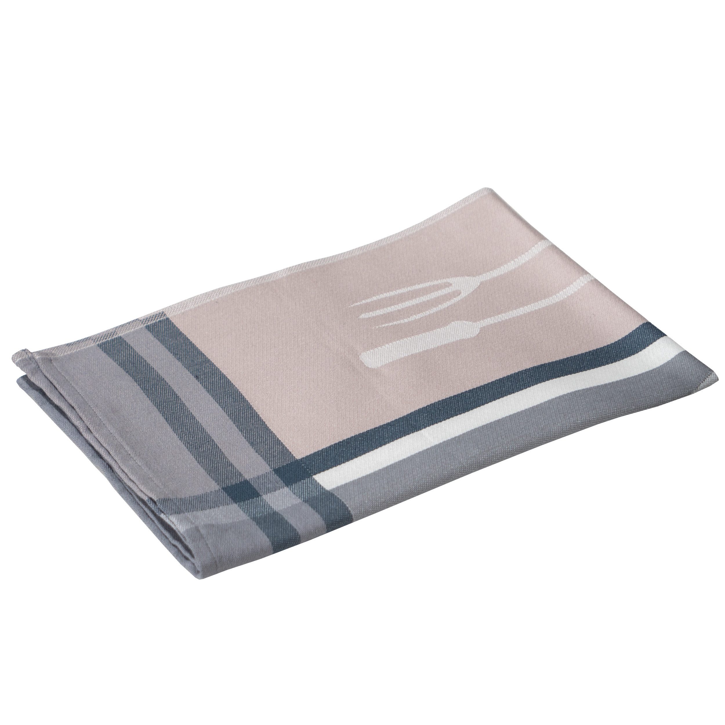 ROSS Geschirrtuch, modern, BBQ, grau-beige
