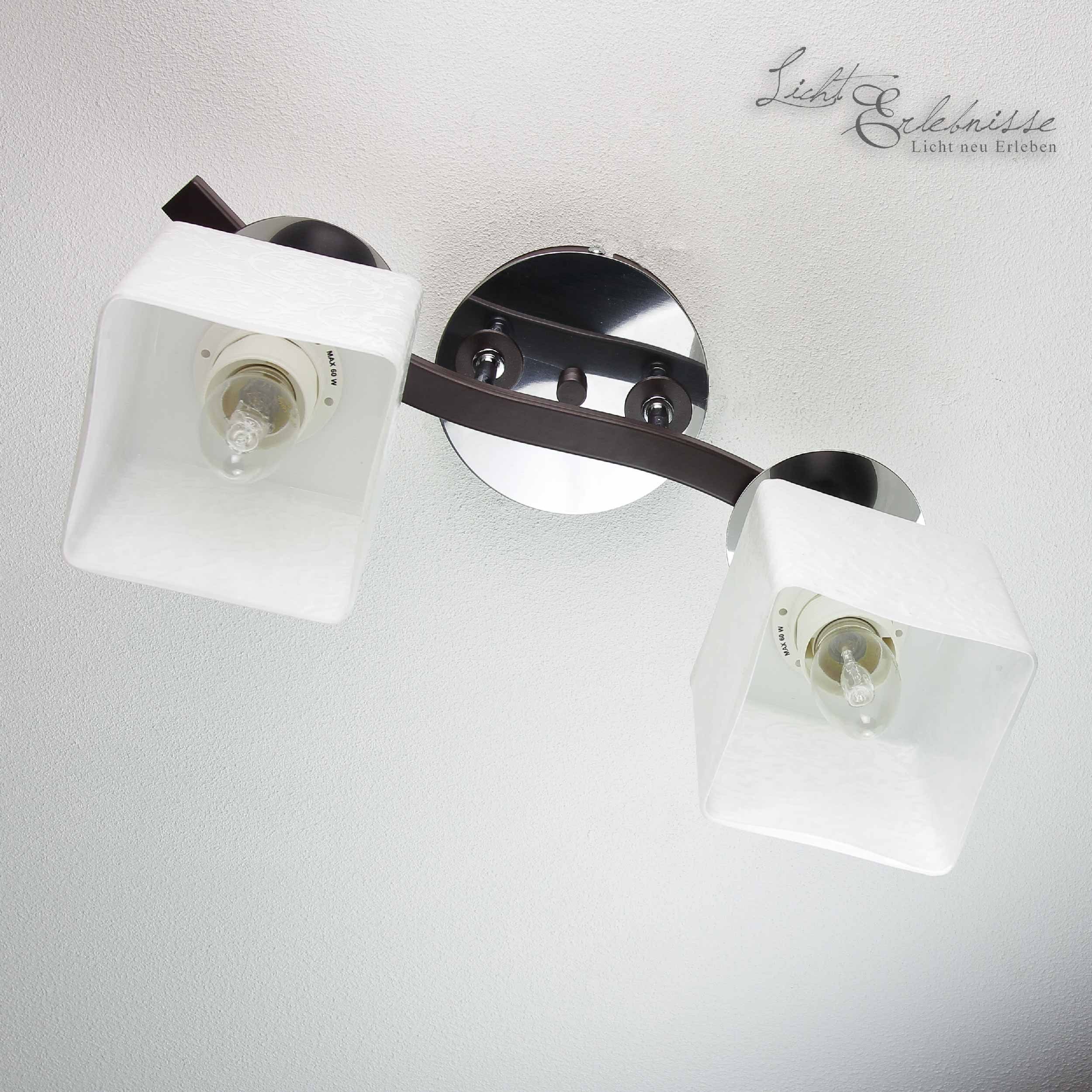 PACO, Glas E27 Küche Metall ohne Deckenstrahler Deckenlampe Deckenstrahler Leuchtmittel, Licht-Erlebnisse Modern