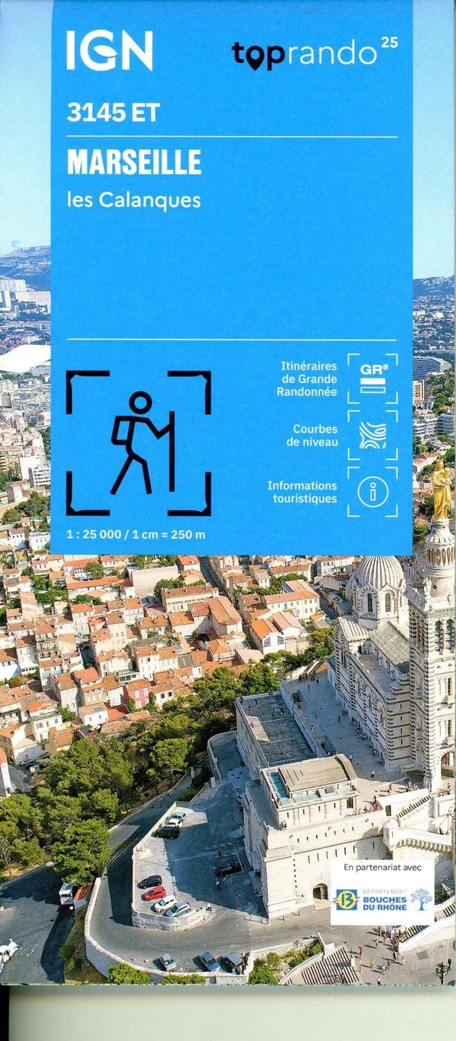3145ET Marseille Calanque / Collectif Ign, 1:25000