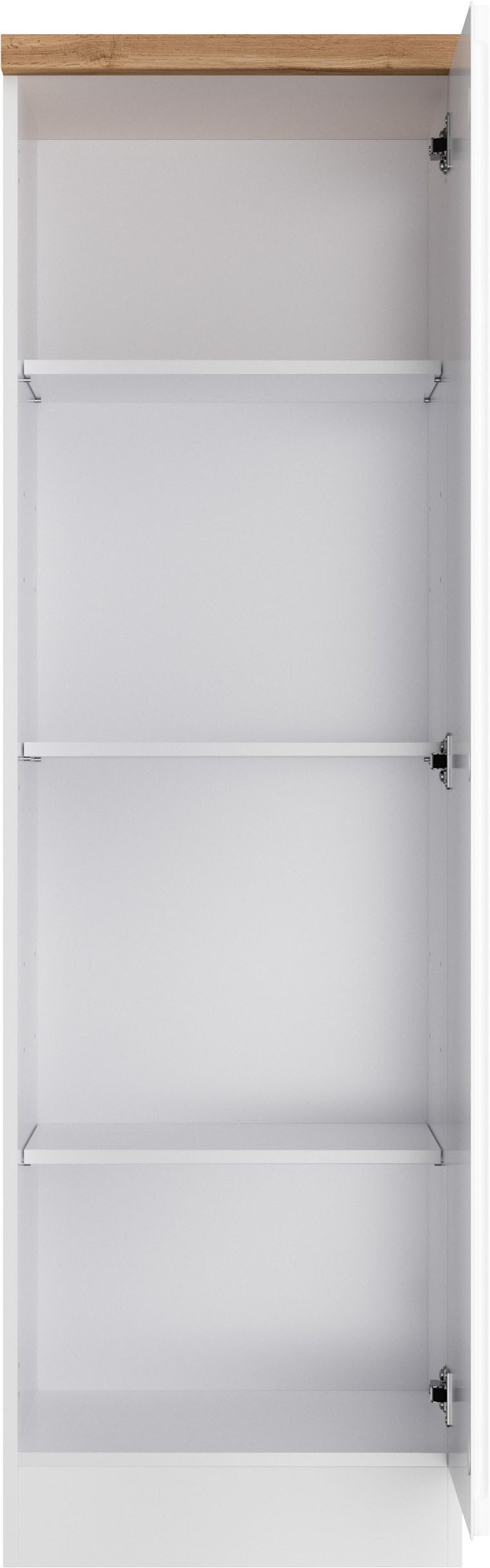KOCHSTATION Vorratsschrank KS-Virginia,neu in verbesserter Ausführung (Arbeitsplatte 38 mm stark, Stauraum, Softclose) Maße (B/H/T): ca. 50/166/60 cm, Türanschl – Bild 5 von 5