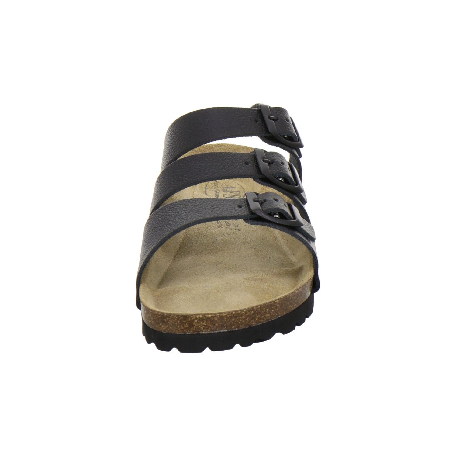 AFS-Schuhe Damen Dreischnaller Pantolette aus Glattleder mit Fußbett, Made in Germany