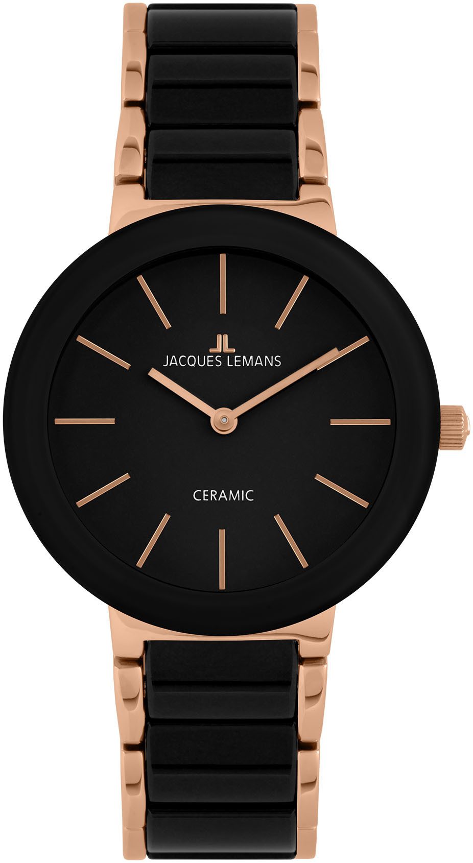 Jacques Lemans Keramikuhr Monaco 42-8C, Armbanduhr, Herrenuhr, Damenuhr, bis 10 bar wasserdicht, analog