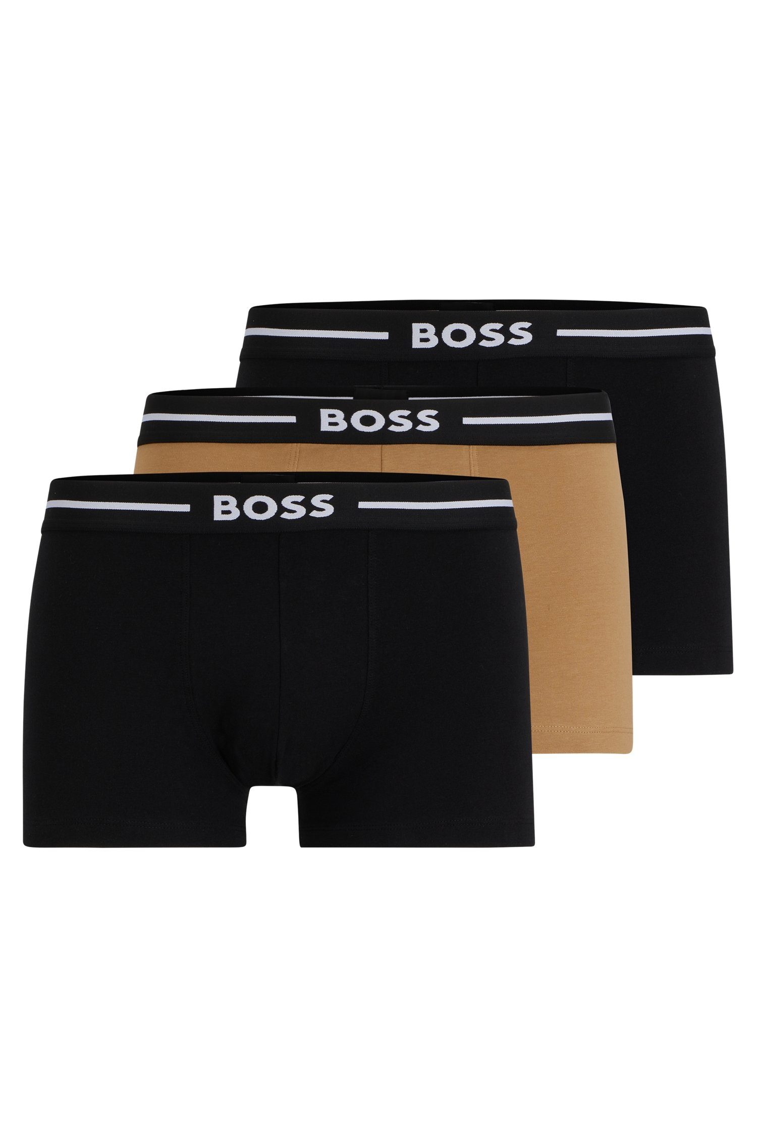 BOSS Trunk Trunk 3P Bold (Packung, 3-St., 3er) mit BOSS Logo auf dem Bund