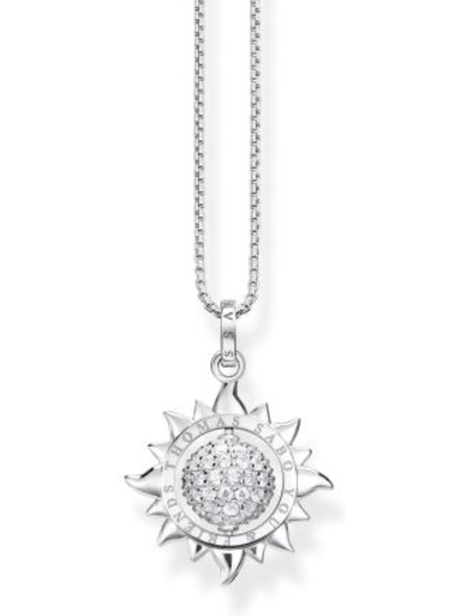 THOMAS SABO Silberkette Thomas Sabo Damen-Kette 925er Silber Zirkonia, Damenschmuck