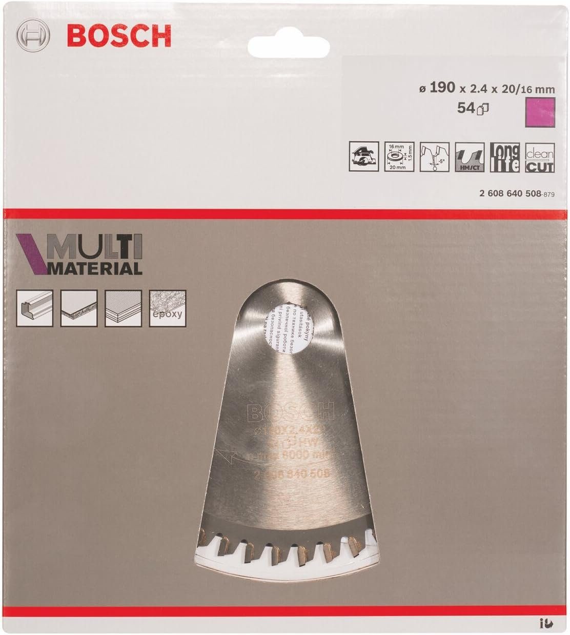 Multimaterial, HKM für Bosch Bohrfutter 1x Sägeblatt Kreissägeblatt Ø Akkutechnik Professional