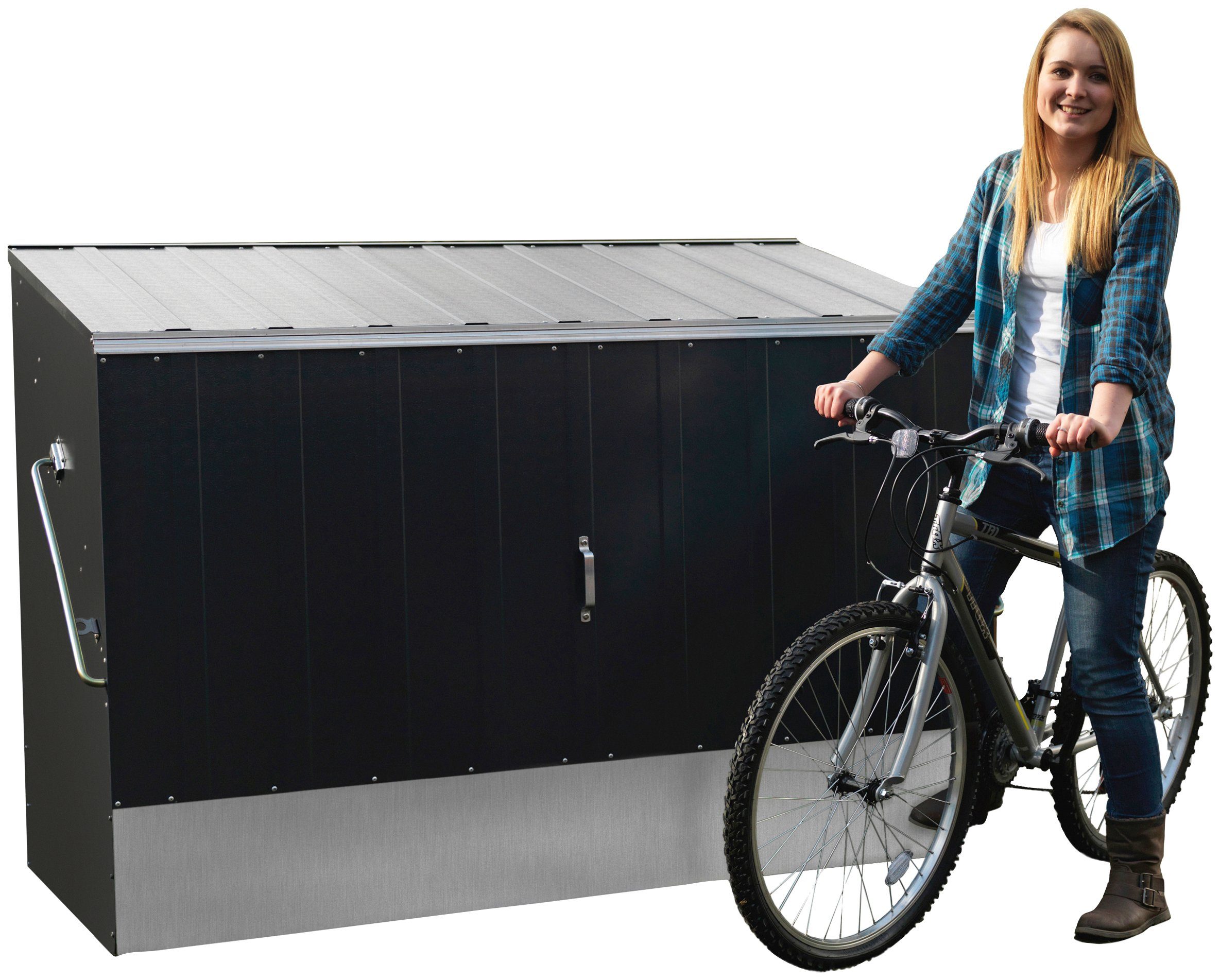 Trimetals Fahrradbox, BxTxH: 196x89x133 cm