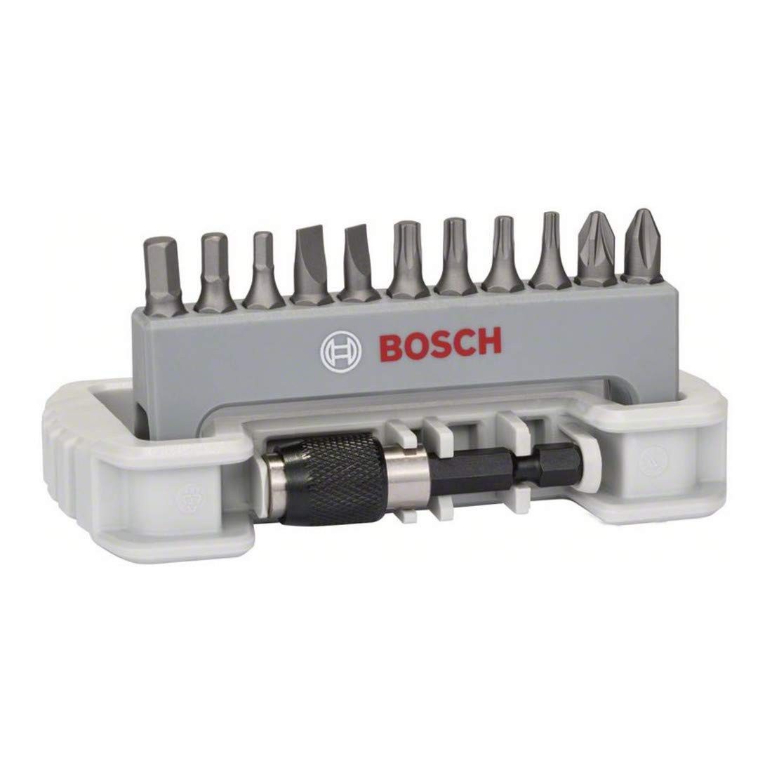 Bosch Professional Bit-Set Bosch Schrauberbit-Set Extra-Hart 11-teilig PH PZ T, S HEX 25 mm Bitha