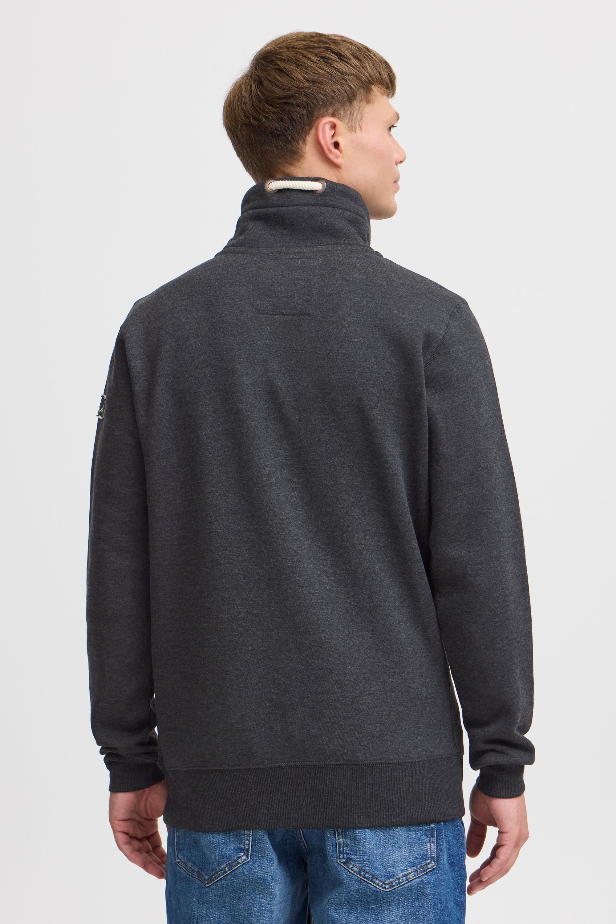 !Solid Stehkragenpullover SDTripTroyer Sweatpullover mit Knopfleiste